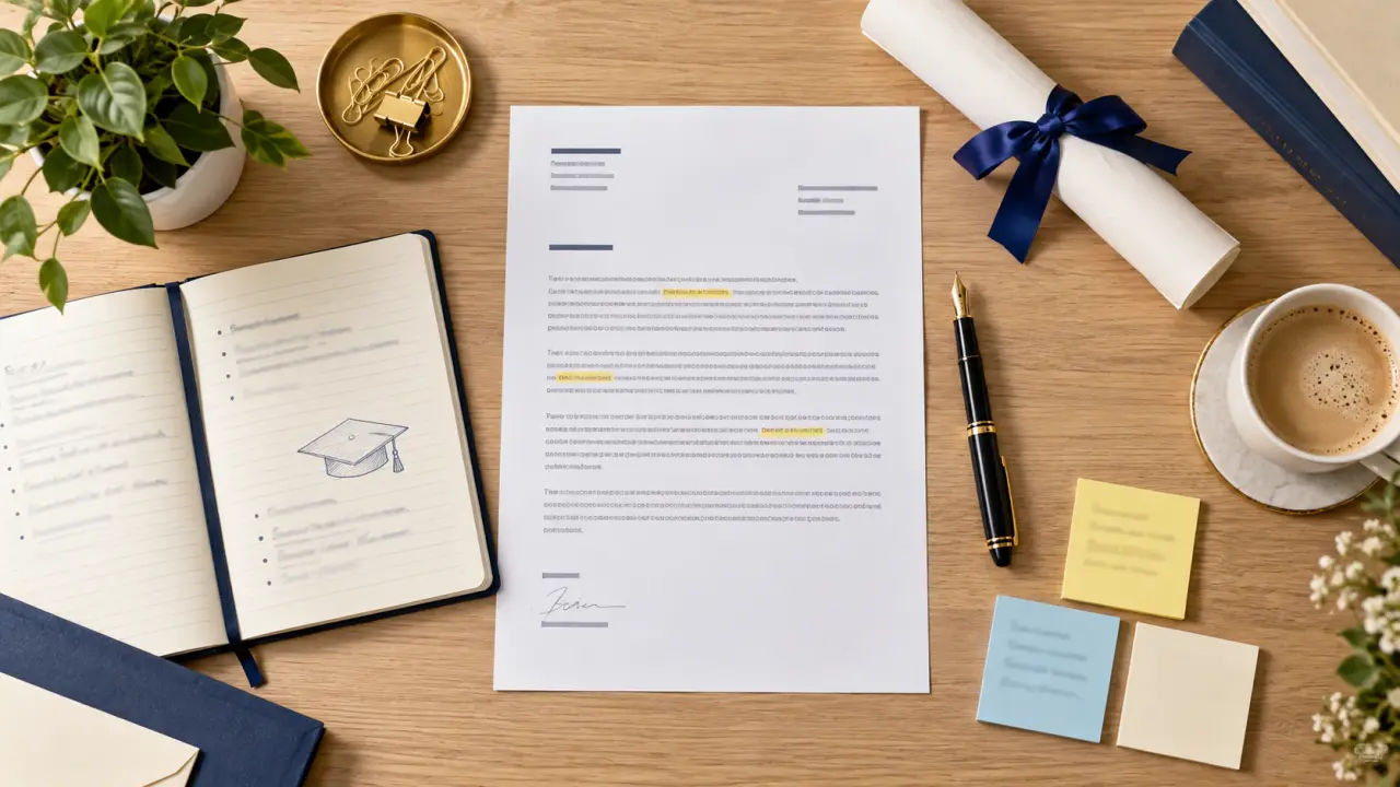 Une lettre de motivation pour école convainc quand chaque argument prouve votre choix