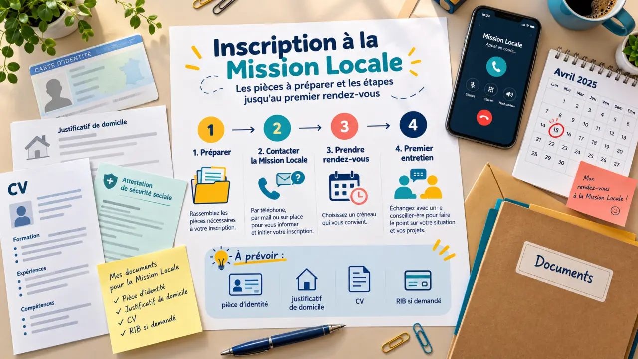 Inscription à la Mission Locale : les pièces à préparer et les étapes jusqu’au premier rendez-vous