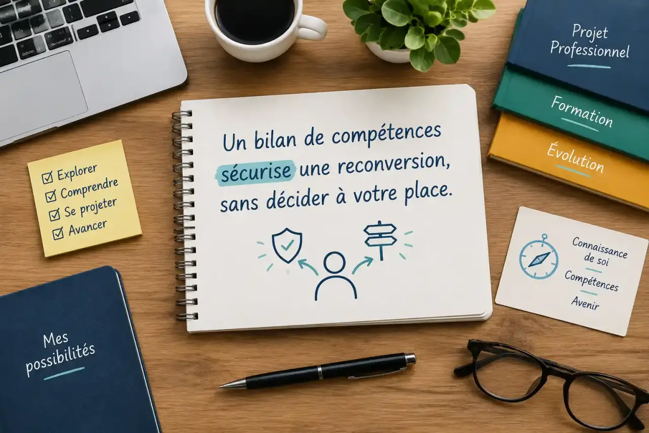 Un bilan de compétences sécurise une reconversion, sans décider à votre place