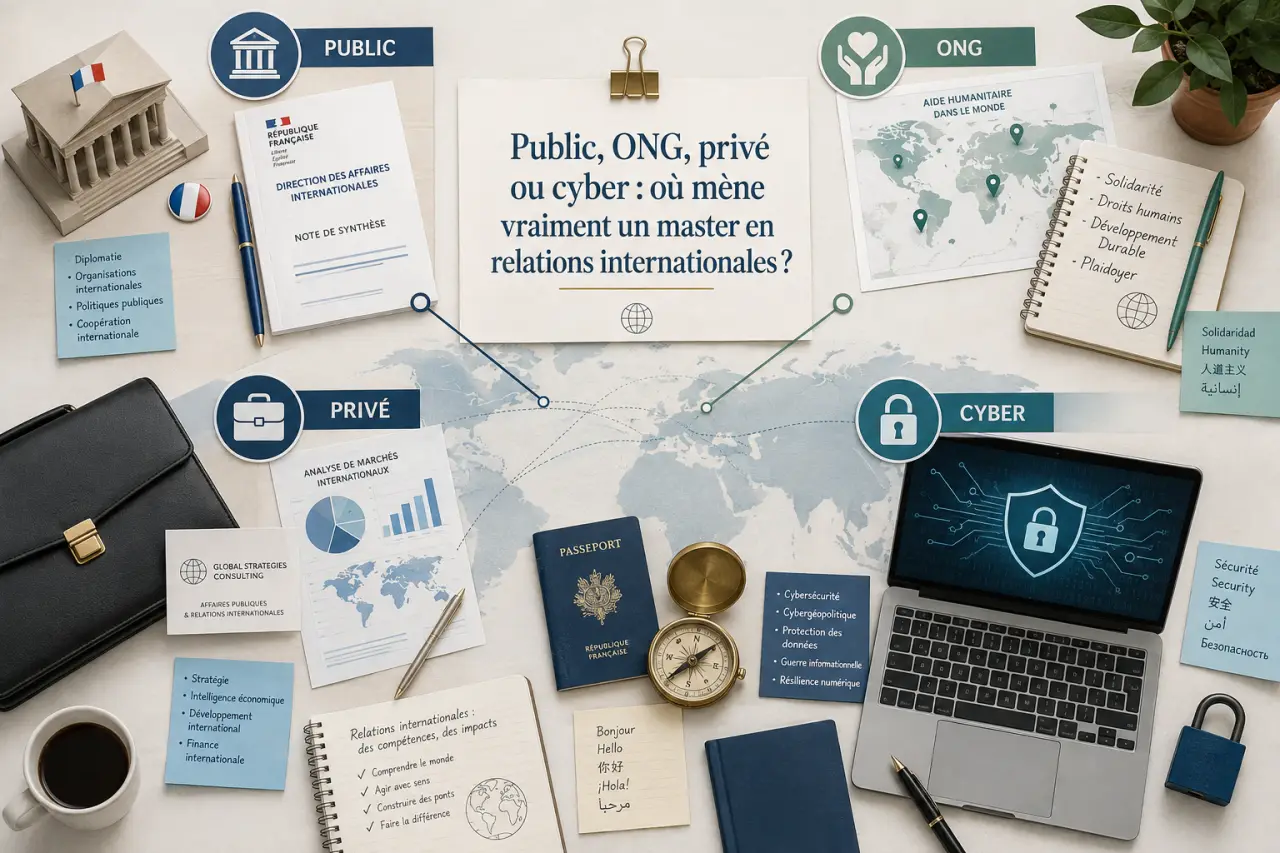Public, ONG, privé ou cyber : où mène vraiment un master en relations internationales ?
